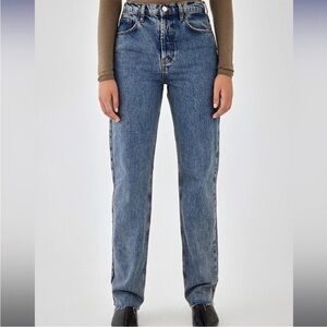 De Rococo No.6 High Waisted Straight Full Length Jeans 26